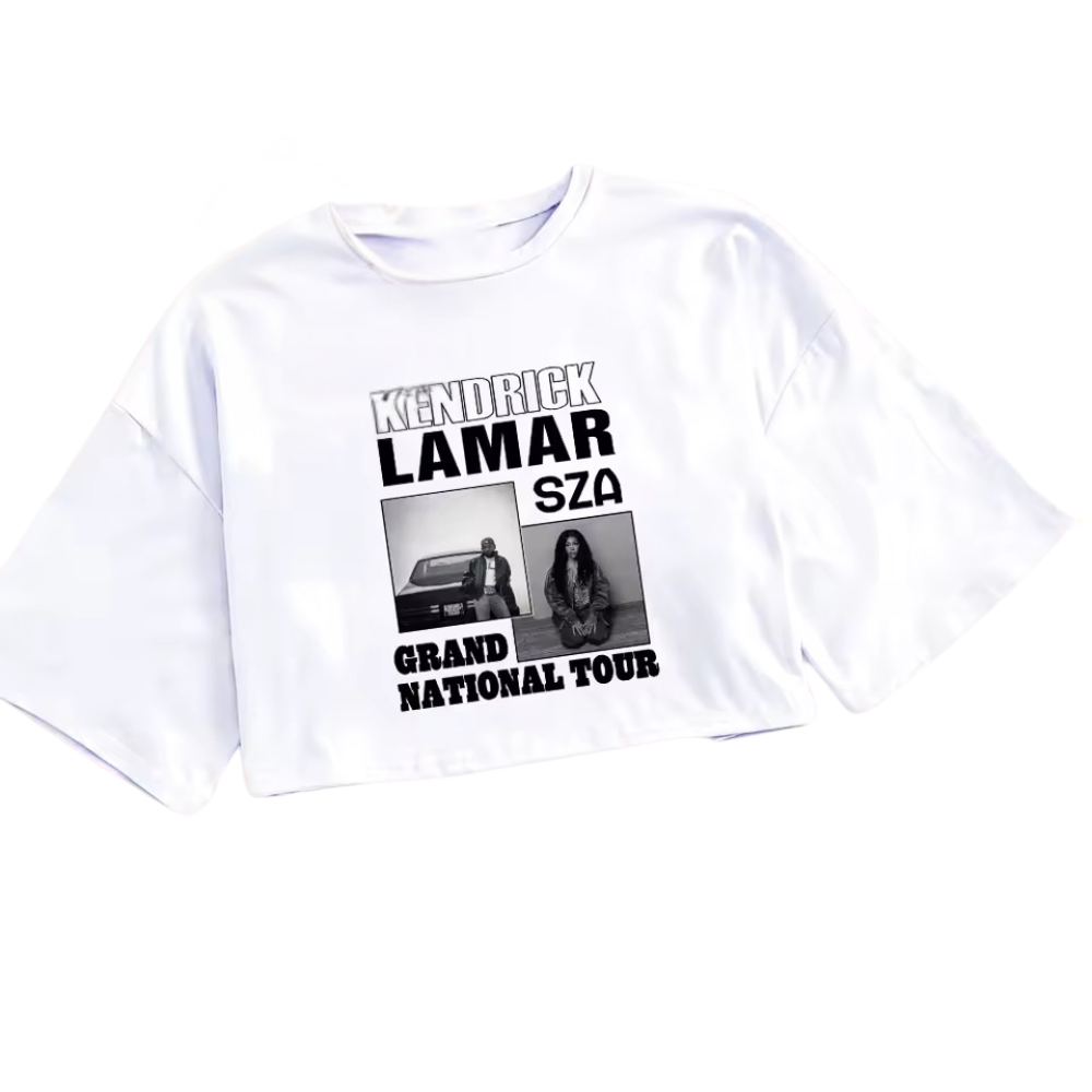 Kendrick Lamar & SZA Grand National Tour Crop Top Shirt