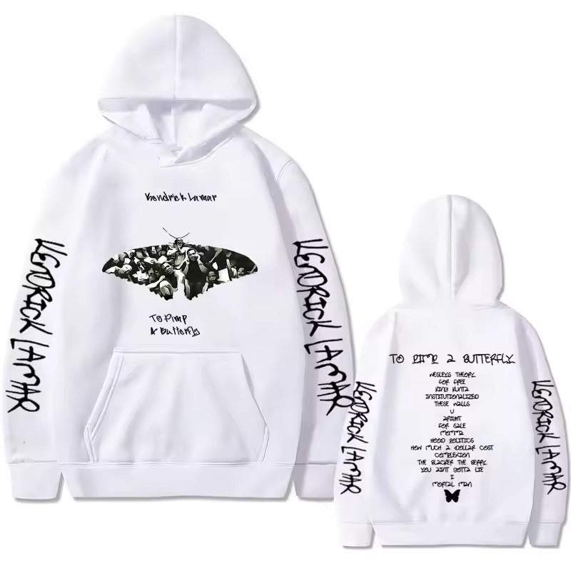 Kendrick Lamar To Pimp A Butterfly Graphic Print Hoodie