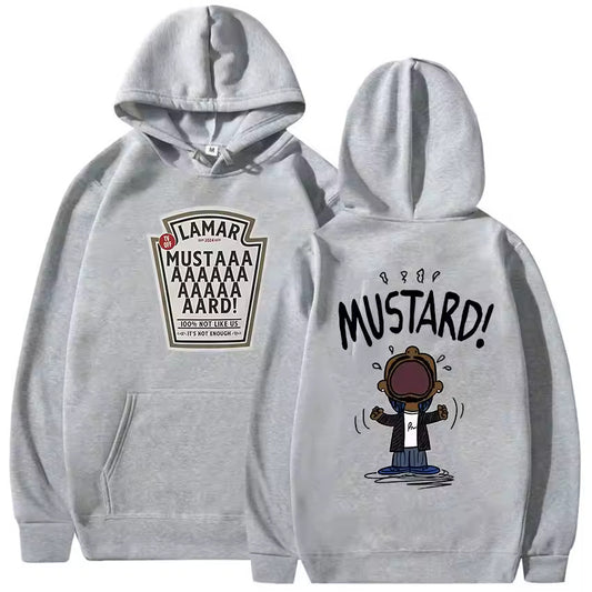 Mustard Kendrick Lamar print Hoodie