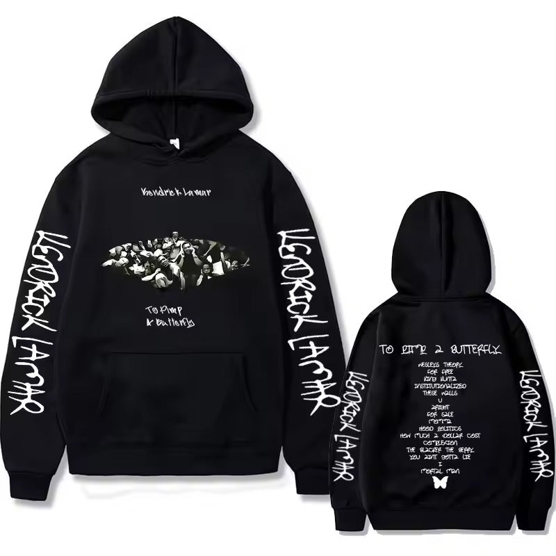 Kendrick Lamar To Pimp A Butterfly Graphic Print Hoodie